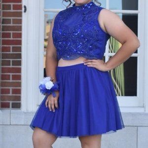 Love Reign Special Occasion 2 Piece Blue Dress